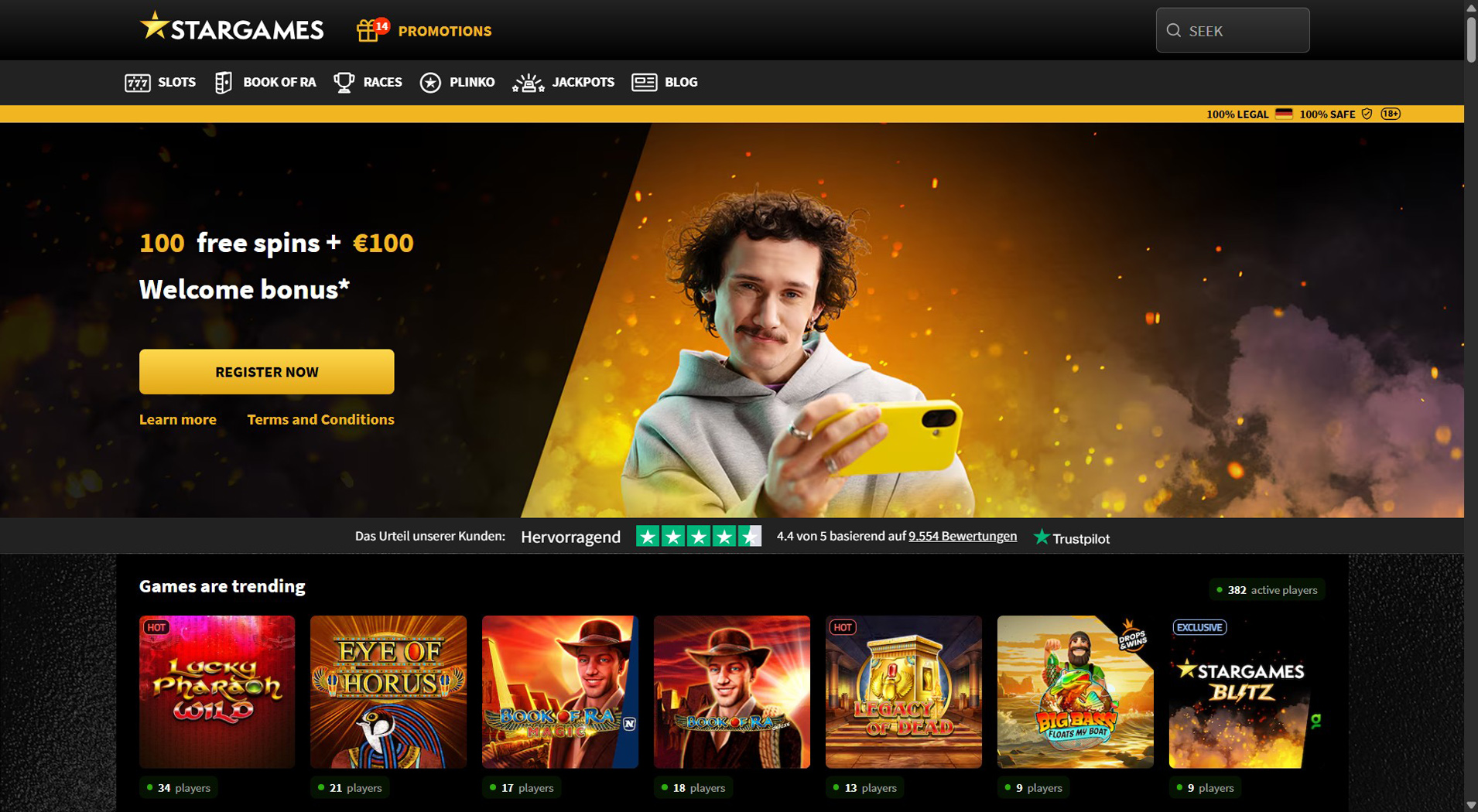 9. StarGames – Einfache Einrichtung des Giropay Casinos